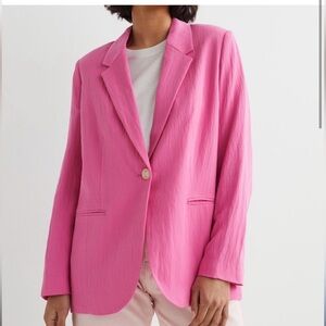 H&M pink blazer